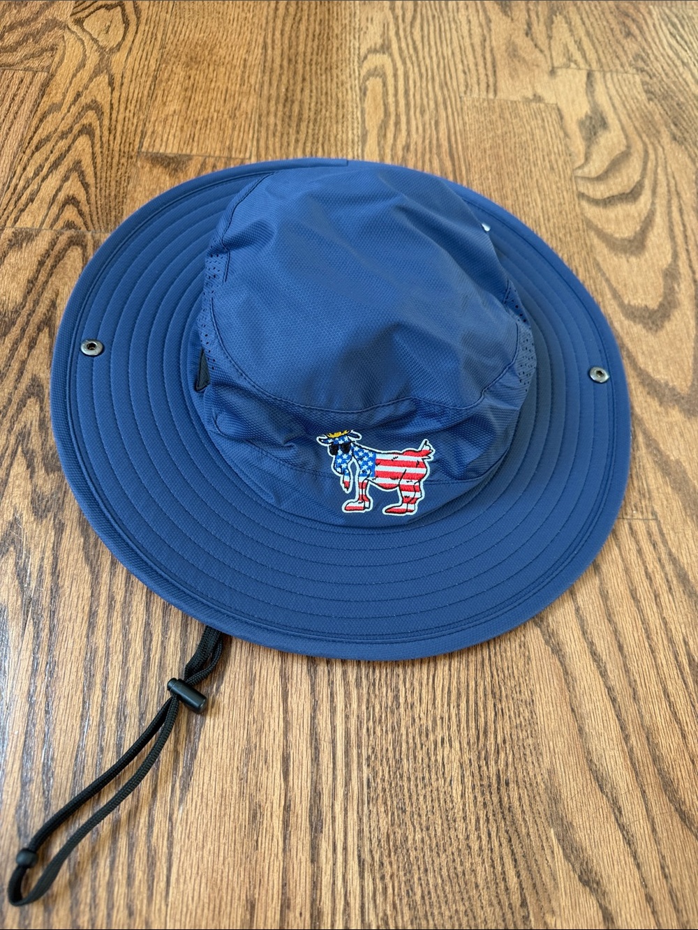 GOAT USA Navy Beach Hat NWT